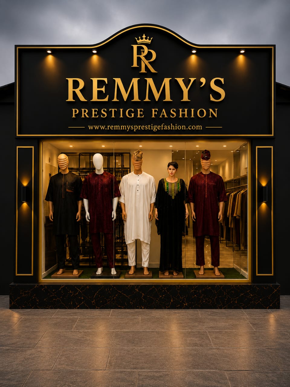 Remmy's Prestige Fashion boutique storefront view